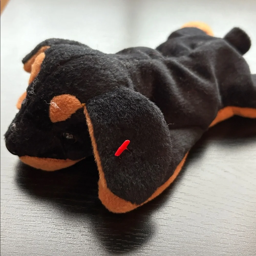Beanie Babies Plush Toy Set - Bunny, Cat and Dogs Rover Nibbler Scat and Dobie